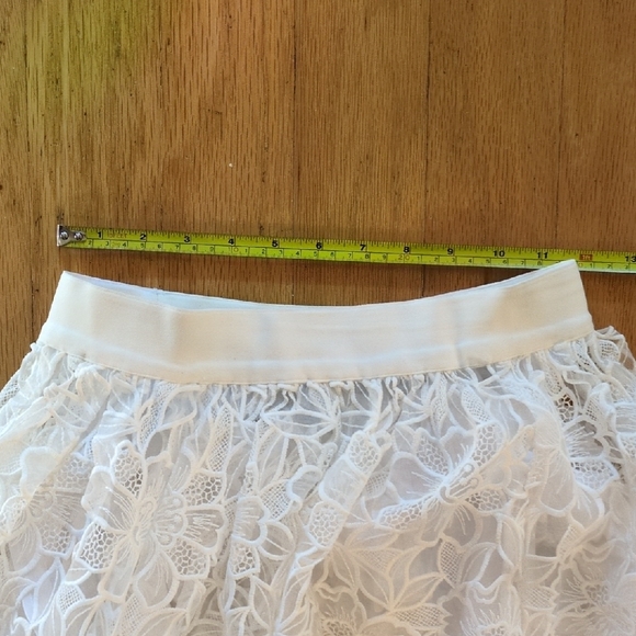 Maje White Floral Lace A-Line Skirt - Picture 2 of 8